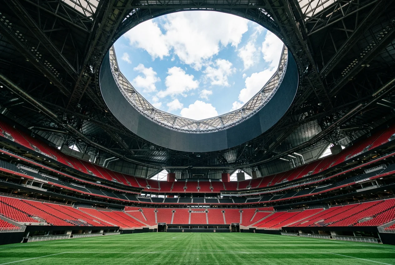 Mercedes-Benz Stadium en Atlanta, sede de los partidos de España en el Mundial 2026